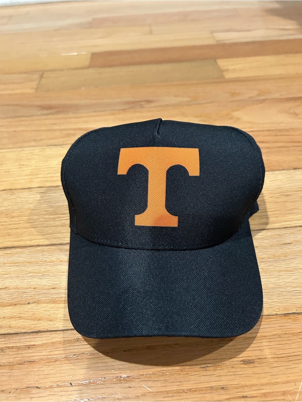 Black Baseball Cap with Orange Tennessee Logo